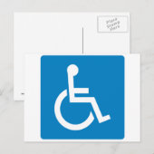 Handicap Accessibility Highway Sign Briefkaart (Voorkant / Achterkant)
