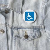 Handicap Accessibility Highway Sign Ronde Button 5,7 Cm (In situ)