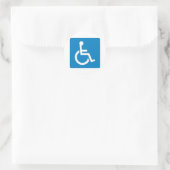 Handicap Accessibility Highway Sign Ronde Sticker (Tas)