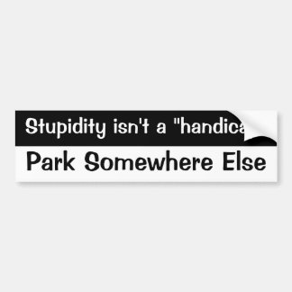 Handicap Bumpersticker