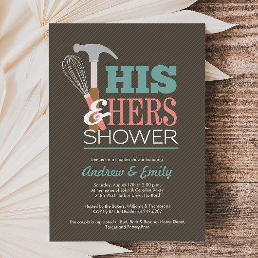 Handicap Couple Shower Invitation