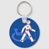 Handicap onzichtbaar / zichtbaar sleutelhanger (Voorkant)