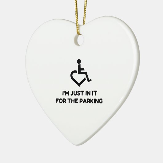 Handicap Parking Keramisch Ornament (Links)
