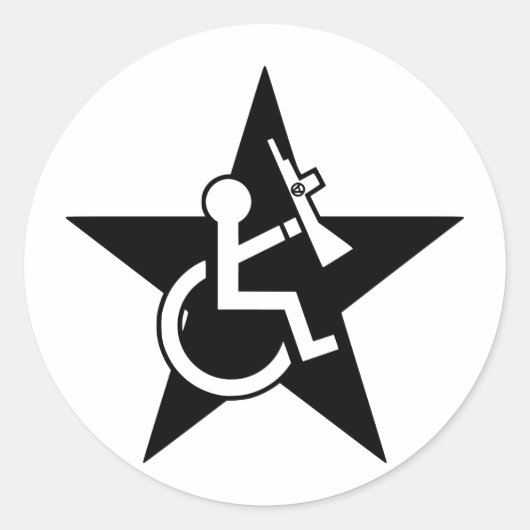 Handicap Ronde Sticker (Voorkant)