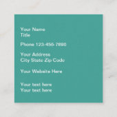 Handicap Services Modern Vierkante Visitekaartje (Achterkant)