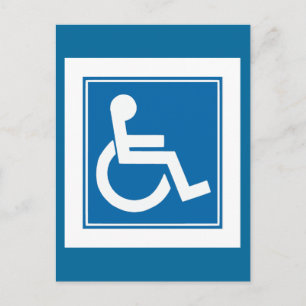 Handicap-teken Briefkaart