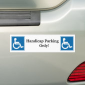 Handicap-teken Bumpersticker (Op auto)
