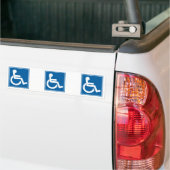 Handicap-teken Bumpersticker (Op Truck)