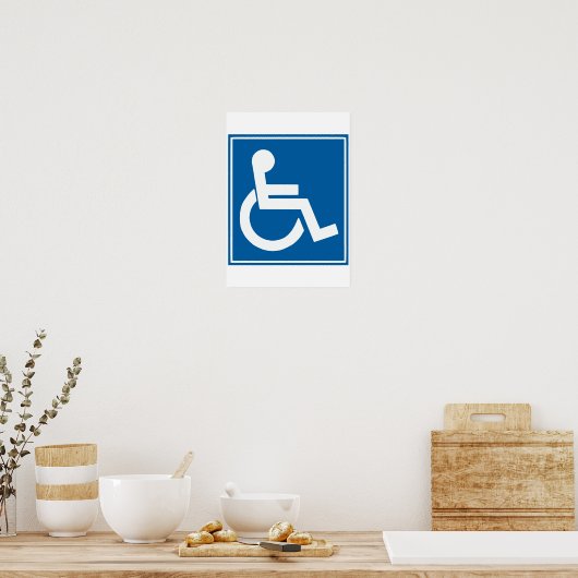 Handicap-teken Poster (Keuken)