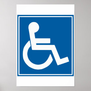 Handicap-teken Poster