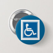 Handicap-teken Ronde Button 5,7 Cm (Voorkant /achterkant)