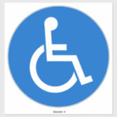 Handicap-teken Sticker (Vel)