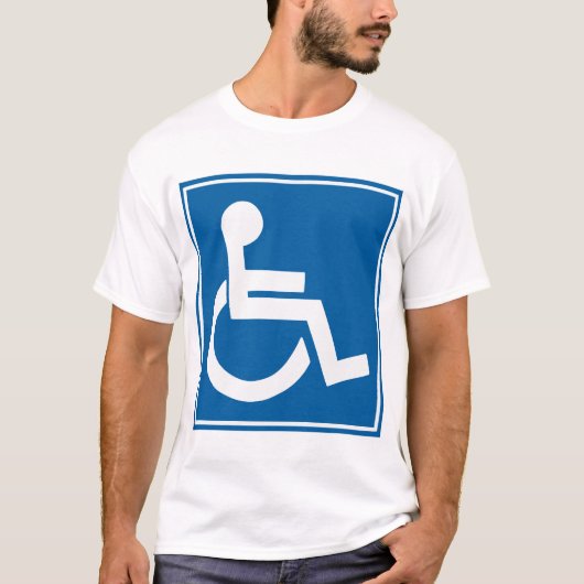 Handicap-teken T-shirt (Voorkant)