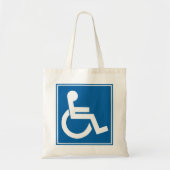 Handicap-teken Tote Bag (Voorkant)