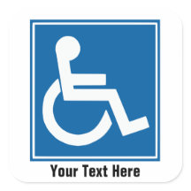 Handicap-tekens Stickers/Labels
