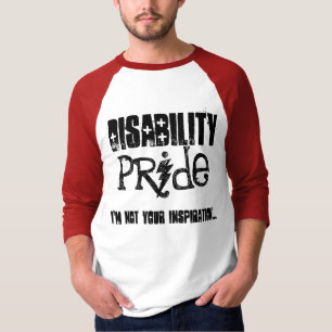 handicap, trots, ik ben niet jouw inspiratie... t-shirt