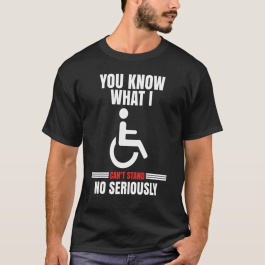 Handicap Wheelchair For A Paraplegic T-shirt (Voorkant)