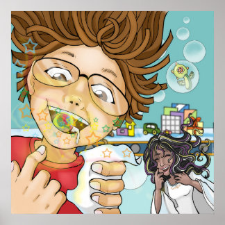 handicap, zwarte tandenfee, jongen, speelgoed, sno poster