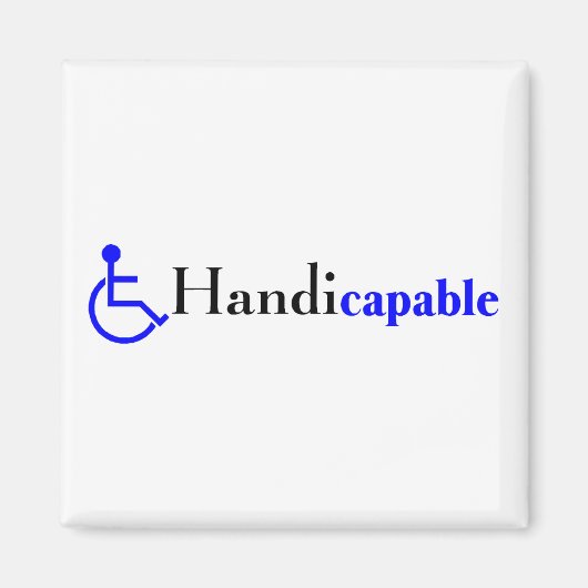 Handicapabel (rolstoel) magneet (Voorkant)