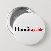 Handicapabel Ronde Button 7,6 Cm (Voorkant /achterkant)