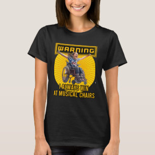 Handicapabele gehandicapte rolstoel H T-shirt