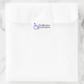 Handicapable 2 ronde sticker (Tas)