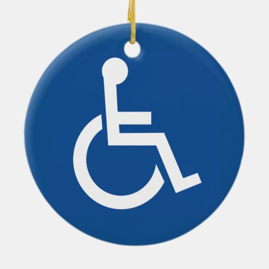 Handicapped Keramisch Ornament (Achterkant)