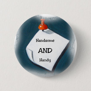 Handig en handig ronde button 5,7 cm