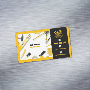 Handig Man   Bouw   Contractant Magnetisch Visitekaartje