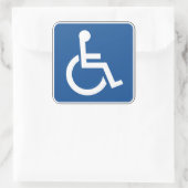 Handig Vierkante Sticker (Tas)