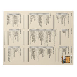 Handige controlelijst voor reisverpakking notitieblok