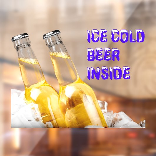 Handige ijsbeerder in de winkel raamsticker (Vel 2)