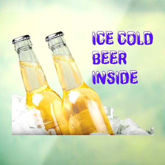 Handige ijsbeerder in de winkel raamsticker (Vel 3)