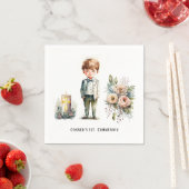 Handige jongen 1st. communiqué servet (Insitu)