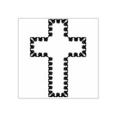 handige kruisstempel 	rubberstempel (Afrduk)