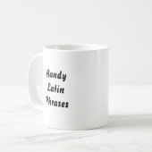 Handige Mok Latijnse zinnen (Voorkant links)