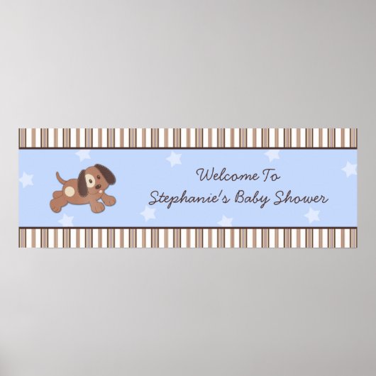Handige pop-Baby shower banner Poster (Voorkant)