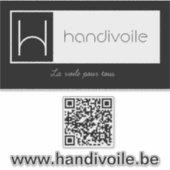Handivoile promotional sticker (Devant)