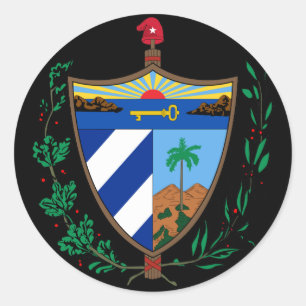 handjas van cuba ronde sticker