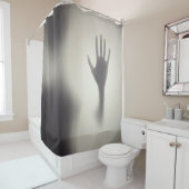 Handje aan de andere kant douchegordijn (In situ)