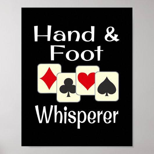 Handje- en voetgangersspel met Kaart Poster (Voorkant)