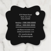 Handje gemaakt van liefde bedankjes labels (Achterkant)