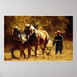 Handje naar de ploeg poster