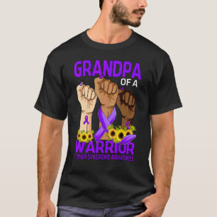 Handje opa van een Warrior Turner Syndrome Awarene T-shirt
