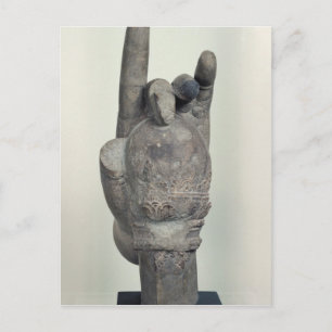 Handje uit een kolossaal standbeeld van Shiva, uit Briefkaart