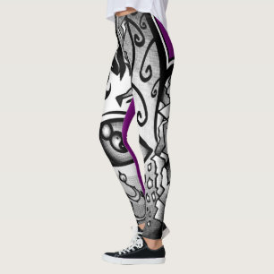 Handje van de Leggings van de creatie "Paarse rege