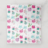 Handkleurige kerstsnowflake Winter (Binnenkant ongevouwen)