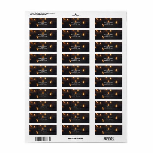 handlamp Rustic Wood Weddenschap Etiket (Full Sheet)