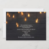 handlamp Rustic Wood Weddenschap Kaart (Voorkant)