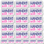 Handle avec soin - Sticker en vinyle (Devant)